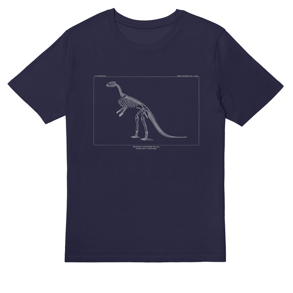 Hypsilophodon Foxii – Vintage Dinosaur Illustration T-Shirt