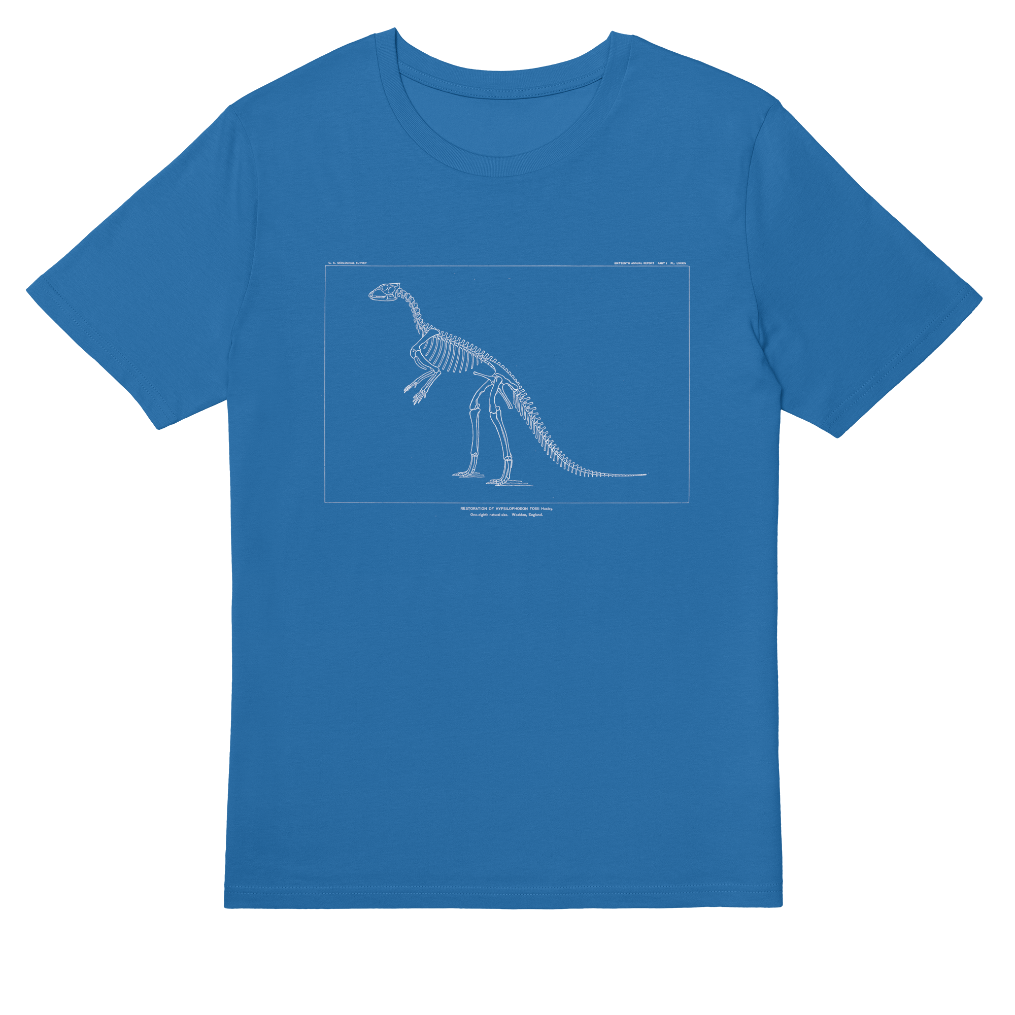 Hypsilophodon Foxii – Vintage Dinosaur Illustration T-Shirt